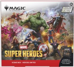 CARTES MAGIC OF THE GATHERING - MTG MARVEL SUPER HEROES SCENE BOX - HEROES UNITED (EN)